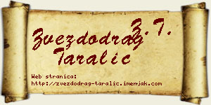 Zvezdodrag Taralić vizit kartica